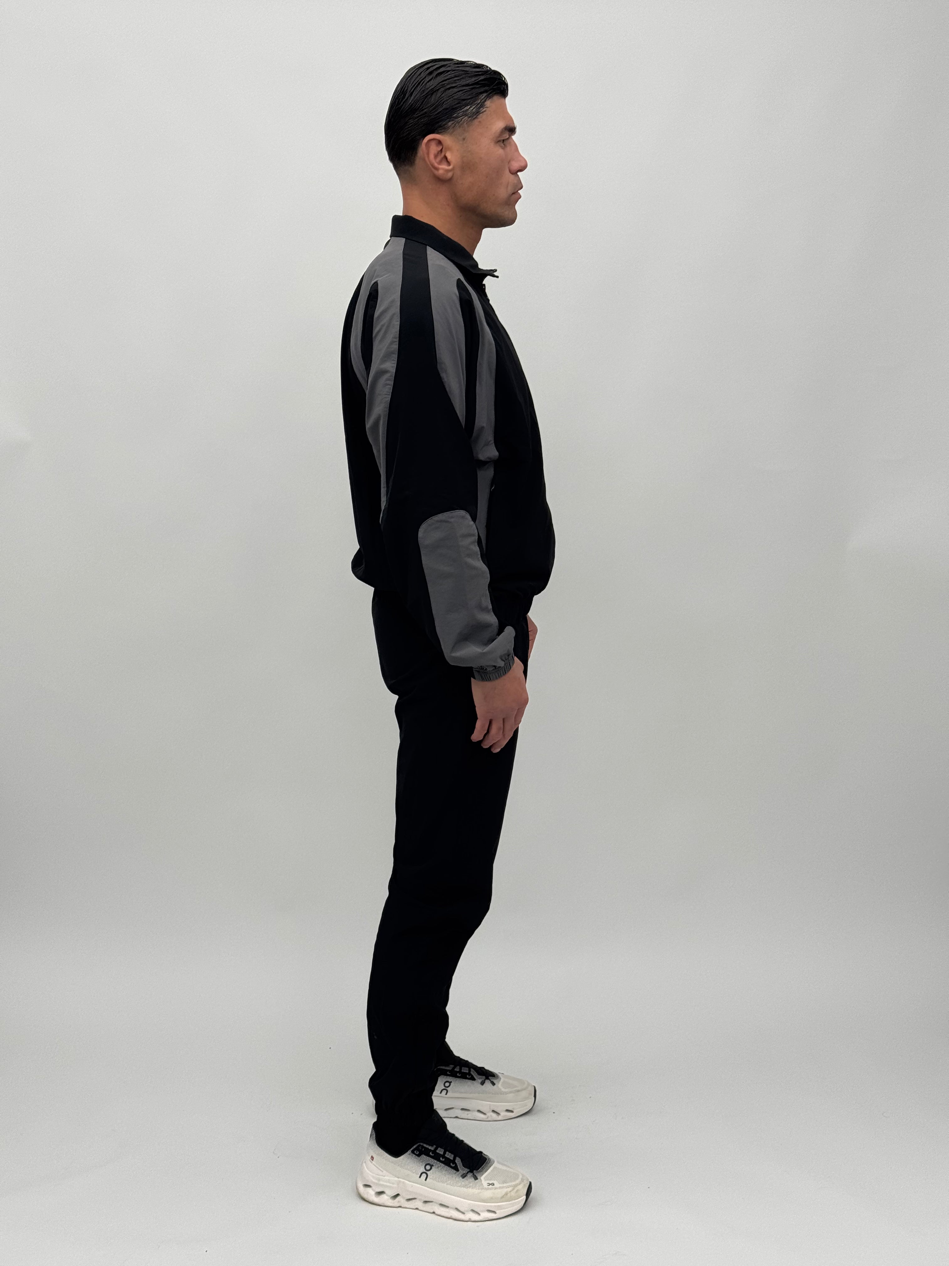 BASIC BLACK TRACKSUIT TOP