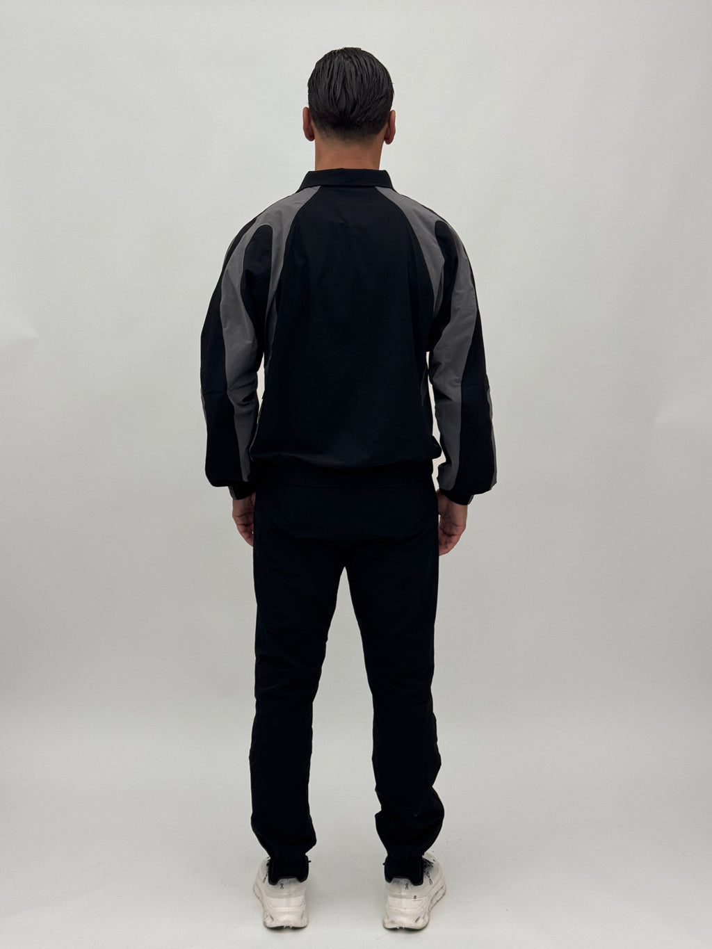 BASIC BLACK TRACKSUIT TOP